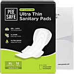 Pee Safe Ultra Thin Sanitary Pads - XL 12 pcs