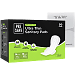 Pee Safe Ultra Thin Sanitary Pads - XL, XXL 30 pcs