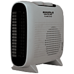 Maharaja Whiteline Flare Evo Room Heater - 2 Heating Element, 1000-2000W Multi-Heat Setting, Grey & Black 1 Unit