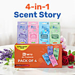 bb home Bathroom Air Freshener Block 75 g Each 300 g (Pack of 4)