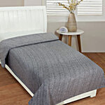 Dream Living Single Fleece Blanket - 400 GSM, Grey 1 pc