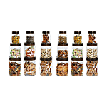 Cello Checkers Pet Canister Set - Transparent 18 pcs