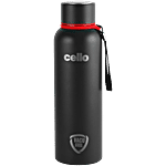 Cello Duro Kent Thermosteel Water Bottle - Black 900 ml