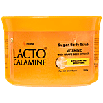 Lacto Calamine Vitamin C Sugar Body Scrub With Grape Seed Extract For Exfoliating & Brightening 200 g