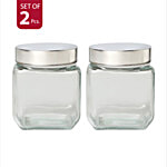 Sanjeev Kapoor Cube Square Jar 500 ml (Set of 2)