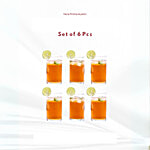 Yera Long Aqua Glass Tumblers 285 ml (Set of 6)