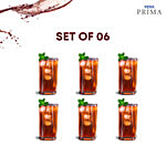 Yera Prima Pyramid Zest Glass Tumbler 275 ml (Set of 6)