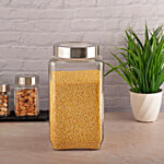 Yera Elegant Glass Jar - Square Shaped 3 L