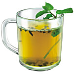 Yera Premium Glass Coffee Teacups/Mugs 240 ml (Set of 6)