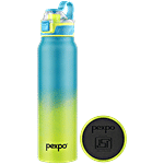 Pexpo Amaze Stainless Steel Vacuum Insulated Flask - Blue & Yellow 940 ml