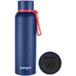 Pexpo Bravo Stainless Steel Water Bottle Double Wall Vacuum Insulated Flask - Denim Blue 700 ml