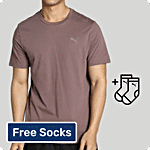 Puma Men's Outer Wear T-Shirt - Peppercorn 1 pc (Size - M)