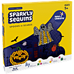Fevicreate Halloween Sequin Art DIY Kit Sparkly Spooks Creative Fun For Kids 5+ 1 pc Box
