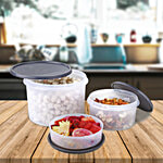 Joyo Fresherware Round Containers - Grey 3 pcs (750 ml, 1.5 L, 4 L)