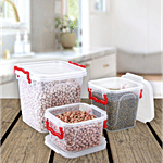 Joyo Square Storage Containers 3 pcs (1.225 L, 1.85 L, 4.1 L)