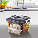 Joyo Kitchen King Storage Container With Handle & Lock - Grey 12 L
