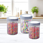 Joyo Better Home Linea Storage Containers - Grey 560 ml (Set of 3)