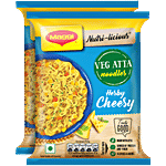 Maggi Nutri-licious Herby Cheesy Veg Atta Noodles 76.5 g (Pack of 2)