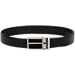 Ally Carter Men Textured Leather Formal Belt - Black 1 pc (Size - 42)
