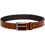 Ally Carter Men Leather Belt - Tan Brown 1 pc (Size - 34)