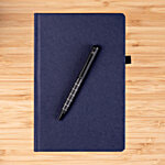 Cello Chequers Pro Silver Pen With Planner - Blue Ink 1 pc