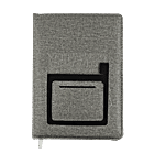 Cubic A5 Undated Mobile Pouch New Year Diary - Hardbound, Grey 1 pc