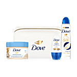 Dove Deo Bath & Body Essentials Kit - With Pouch 3 pcs