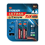 Eveready Ultima Lithium AA Battery 2 pcs