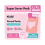 Plush High Waist Period Panty - L/XL 10 pcs