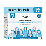 Plush Ultra Thin Sanitary Pads - XXL 50 pcs
