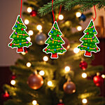 House of Festivals Christmas Tree Cut Out Paper Hanging Decoration 10 pcs