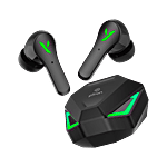 pTron Basspods Snip TWS Earbuds - 40 ms Low-Latency Gaming, 50 Hrs Playtime, Jet Black 1 Unit