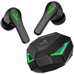 pTron Basspods Snip TWS Earbuds - 40 ms Low-Latency Gaming, 50 Hrs Playtime, Jet Black 1 Unit