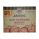 Jaggic Gud Namkeen Biscuit 400 g (Pack of 2)