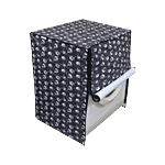 JBG Home Store Waterproof Dustproof Front Load Washing Machine Cover - 6 To 7.5Kg, Grey &Floral 1 pc