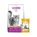 Signature Grain Zero Tuna Adult Dry Cat Food For All Breeds 1.2 kg (Free Crab Creamy Lickable Treats 75g)