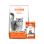 Signature Grain Zero Mackerel Adult Dry Cat Food For All Breeds 1.2 kg (Free Salmon Creamy Lickable Treats 75g)