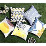 Dream Living Abstract & Floral Design Cushion Covers - 40 x 40 cm 5 pcs