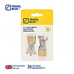 Travel Blue London. Since 1987 2 x Security Suitcase Padlock - 20 mm 2 pcs