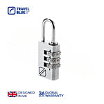 Travel Blue 031 3 - Dial Combination Luggage Lock -  Silver 1 pc