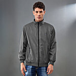 Lux Venus Men's Solid Jacket -  Grey 1 pc (Size - XL)