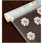 JBG Home Store Anti-Slip Kitchen Mat, Diamond Texture, Sunflower Print - 45 × 500 cm 1 pc