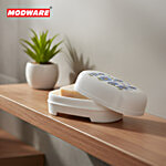 Modware KANY Soap Case/Holder With Flower Print - Blue 1 pc
