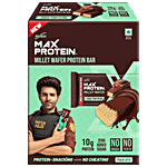 RiteBite Max Protein Choco Temptation Millet Wafer Protein Bar 40 g (Pack of 6)