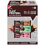 RiteBite Max Protein Millet Wafer Bar - Assorted Flavours 40 g (Pack of 6)
