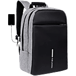 Fur Jaden Anti Theft Number Lock 15.6 Inch Laptop Backpack With USB Port - Grey 22 L