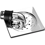 Lifelong Stainless Steel Washing Machine Outlet Pipe Connector - 12.7 x 12.7 cm 1 pc