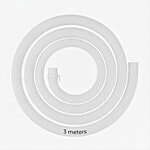 Lifelong Washing Machine Outlet Pipe For Semi Automatic - 3 m, White 1 pc