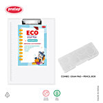 Pratap Transparent Exam Pad & Pencil Box 2 pcs