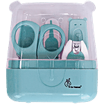 R for Rabbit Stylo Teddy New Born Baby 5 In1 Nail Grooming Kit - For Babies, Blue 1 pc